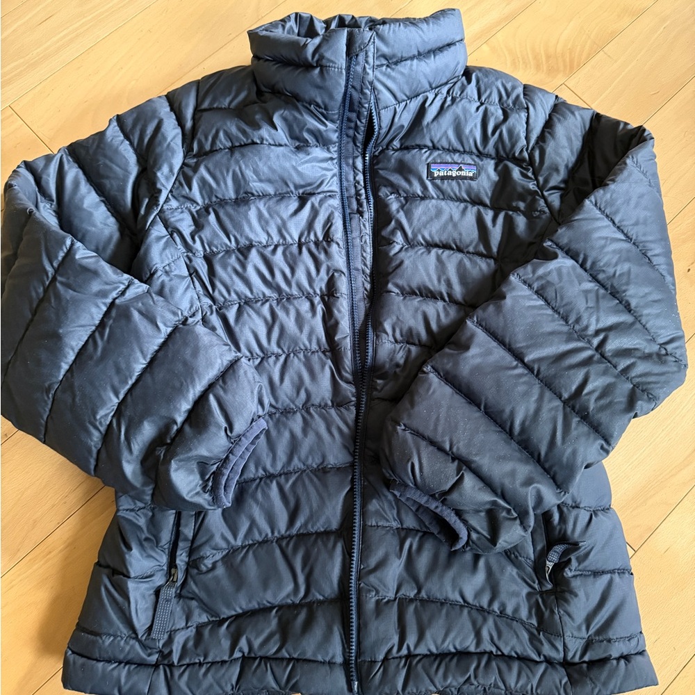 Patagonia Blue Puffer Jacket
